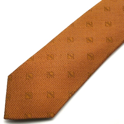 SHAKUNONE　ベーシックロゴネクタイ　金茶色