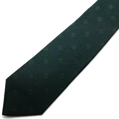 SHAKUNONE　ベーシックロゴネクタイ　深緑色