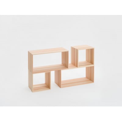 スギのストライプボックス　ラージ　TSUYAMA FURNITURE