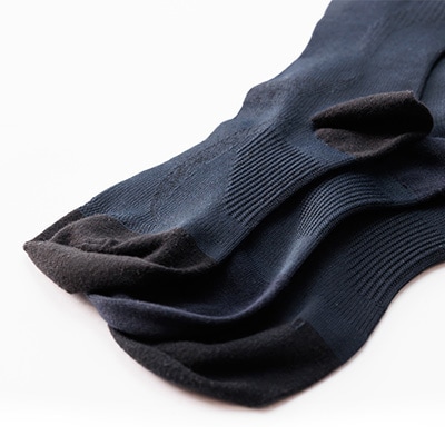 着る岩盤浴BSファイン　着圧ソックス【Mサイズ/ブラック】