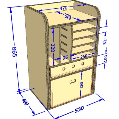 強化ダンボール【ランドセルラック】
