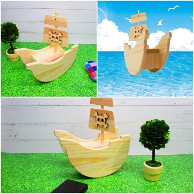 海賊船貯金箱　組み立てキット