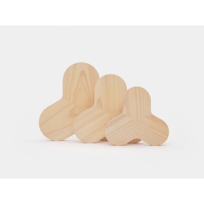 桧のトリベット　ミドルサイズ　《2023グッドデザイン賞受賞》