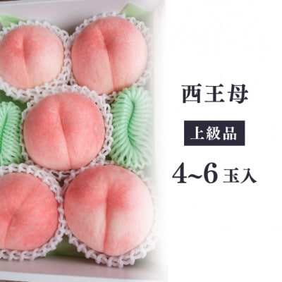 【2026年先行予約】女神の名を持つ希少な晩生桃、西王母(上級品)4-6玉入(岡山県産)【配送不可地域：離島】