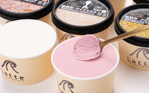 羽出木総合農場直営!イタリアンジェラート120ml　8種詰合わせ【配送不可地域：離島】