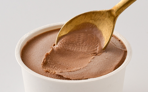 スイーツ専門店の作るこだわりアイスクリーム6個セット　チョコアイス　各90ml入り【配送不可地域：離島】