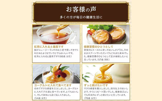 【毎月定期便】マヌカ蜂蜜(クリームタイプ)MG100+(22193)全12回