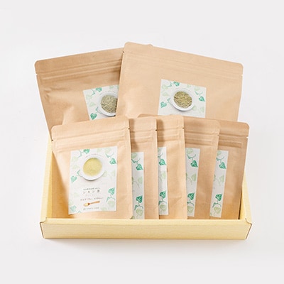 岡山県津山市産「シモン茶」セット(粉末・茶葉入り)