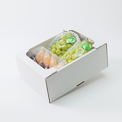 【2026年度発送分】朝採れ新鮮シャインマスカット2房＆ピオーネと白桃果肉ごろっとジュレセット【配送不可地域：離島・北海道・沖縄県】