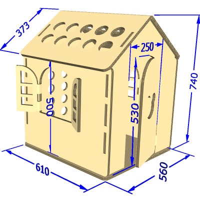 3層強化ダンボールハウス【mini】
