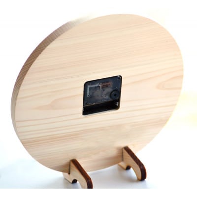 【祝還暦】木製時計(ひのきメッセージ時計)