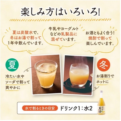 蜂蜜生姜ドリンク(レモン果汁入り)(26040)