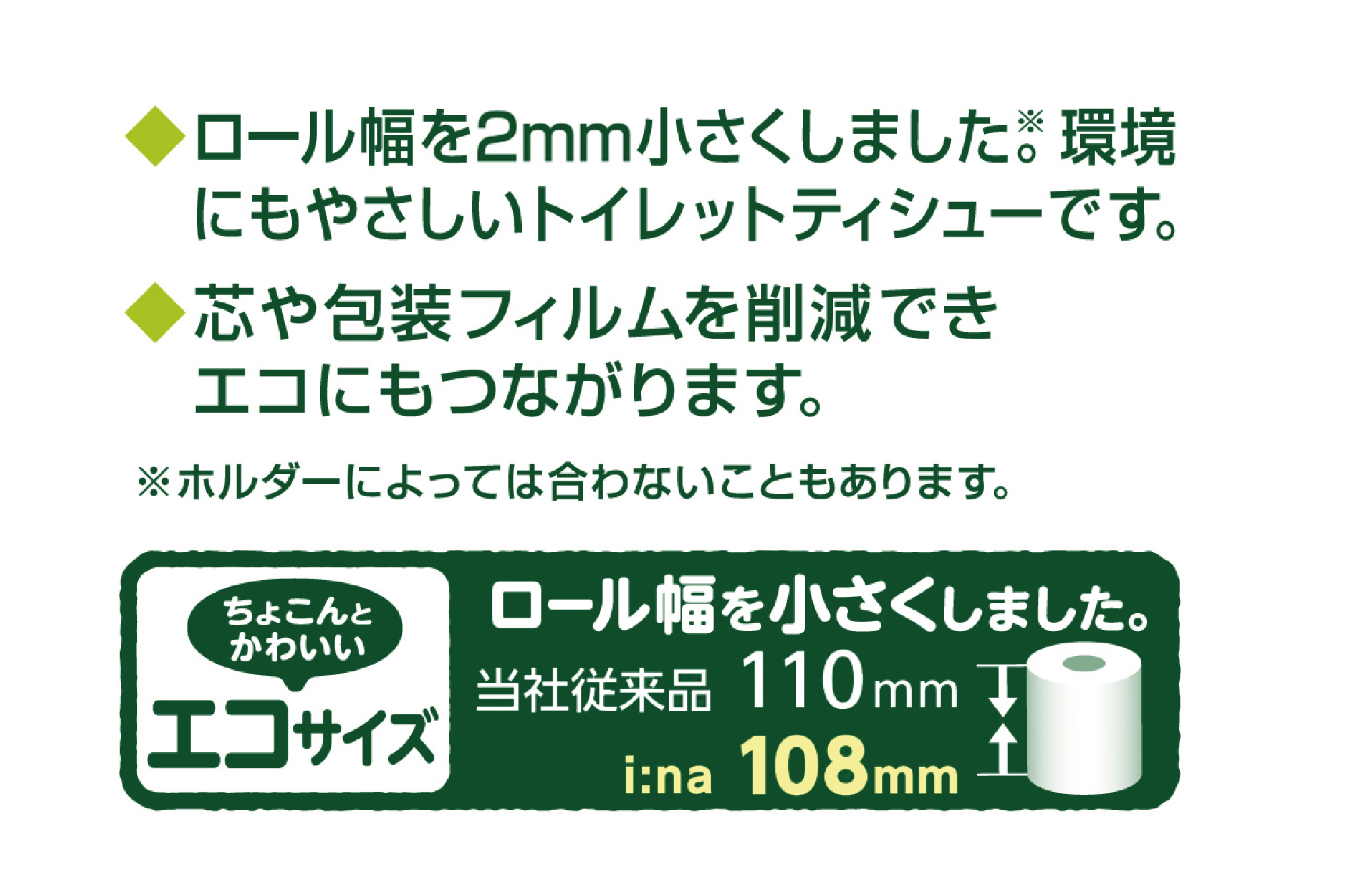 エリエール i:na(イーナ)トイレットティシュー(ダブル)12R×3パック(36個)【配送不可地域：離島・北海道・沖縄県】