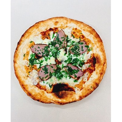 【世界選手権出場】ホルモンうどんソースピッツアと厳選ピッツア3種類　本格ピッツア 4枚セット 【配送不可地域：離島】