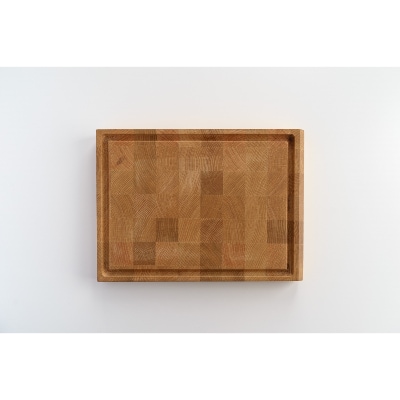 長く使えるカッティングボード　オーク27ミリ厚Sサイズ