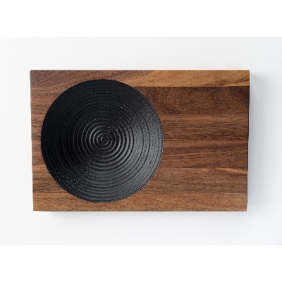 晴れの日のパスタ皿【ウォルナット/インクブラック】H28mm