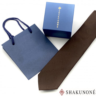 SHAKUNONE　ベーシックロゴネクタイ　優茶