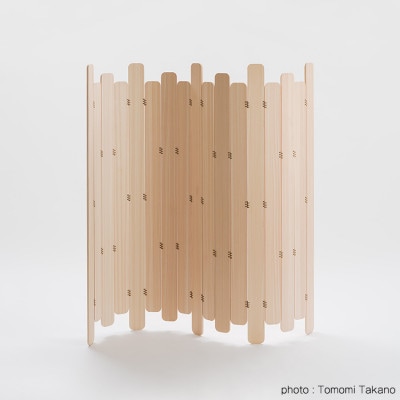 ヒノキのパーテーション　TSUYAMA FURNITURE