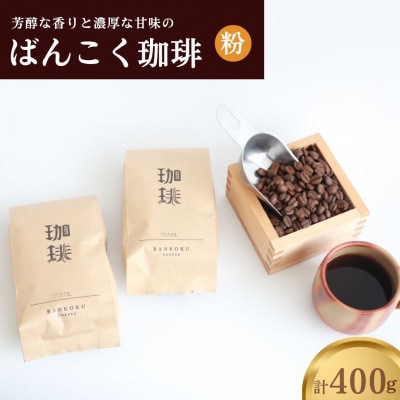 芳醇な香りと濃厚な甘味の珈琲 400g 粉