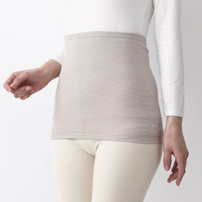 着る岩盤浴BSファイン　ウエストウォーマー【Sサイズ/ピンクベージュ】