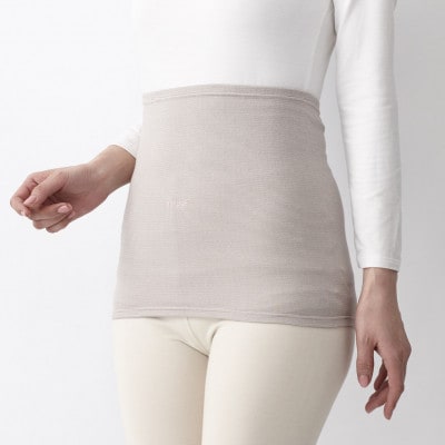 着る岩盤浴BSファイン　ウエストウォーマー【Mサイズ/ピンクベージュ】