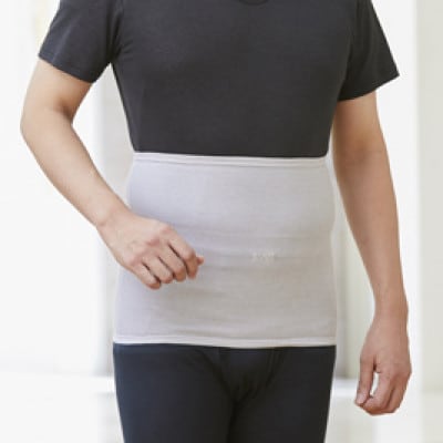 着る岩盤浴BSファイン　ウエストウォーマー【Lサイズ/グレー】