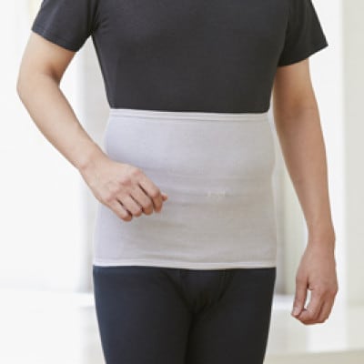 着る岩盤浴BSファイン　ウエストウォーマー【LLサイズ/グレー】