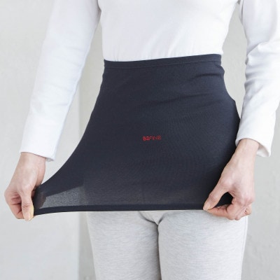 着る岩盤浴BSファイン　ウエストウォーマー【LLサイズ/ブラック】