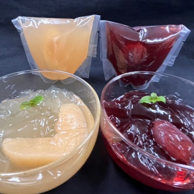 【2026年8月より順次発送】そのままフルーツまほらジュレ(ピオーネ5個・白桃5個)