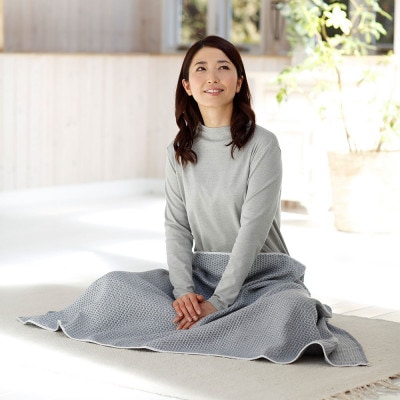 ハニカムブランケット F ブルー