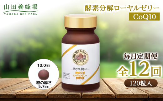 【毎月定期便】酵素分解ローヤルゼリー CoQ10(5935)全12回