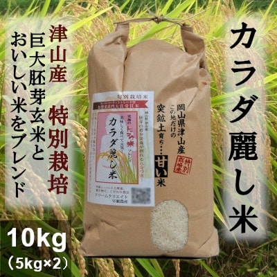 2022年7月発送開始『定期便』津山　特別栽培　巨大胚芽玄米ブレンド! カラダ麗し米10kg全6回