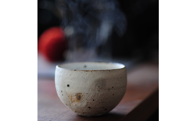 粉引ほっこり湯呑M　ペア