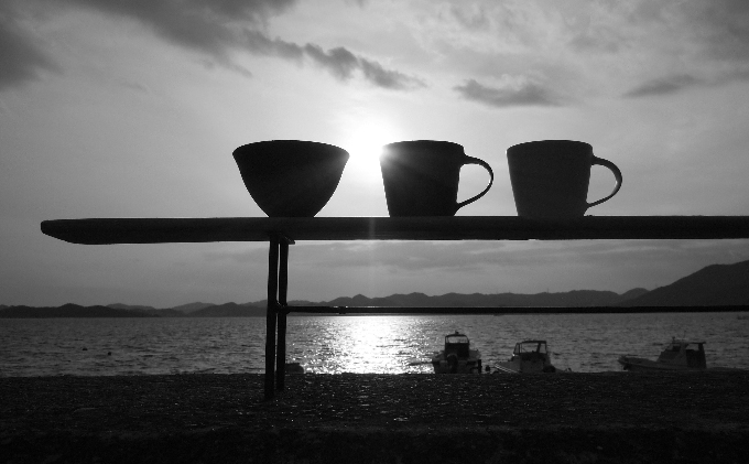 粉引ほっこり湯呑M 粉引マグカップ　セット