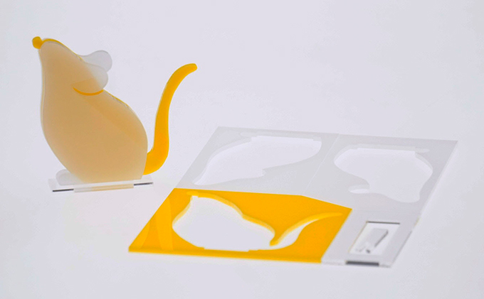 はざいくる アクリル 干支 ねずみ 置物