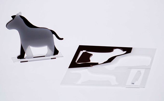 はざいくる アクリル 干支 うま 置物