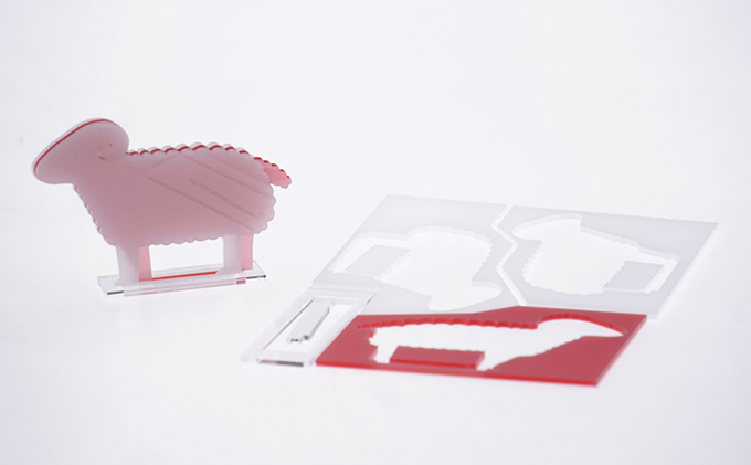 はざいくる アクリル 干支 ひつじ 置物