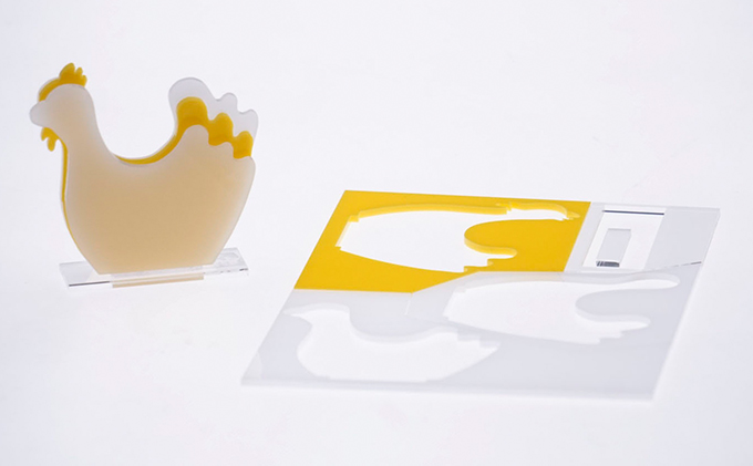 はざいくる アクリル 干支 とり 置物