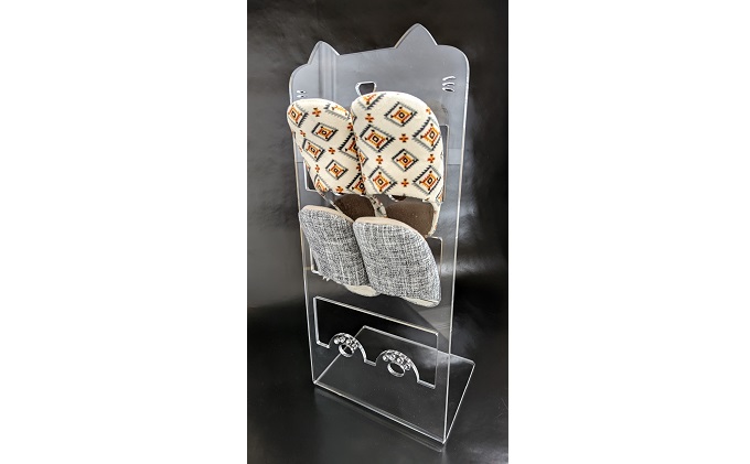 アクリル ネコ スリッパラック