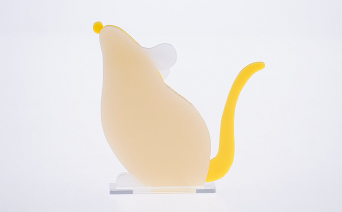 はざいくる アクリル 干支 ねずみ 置物