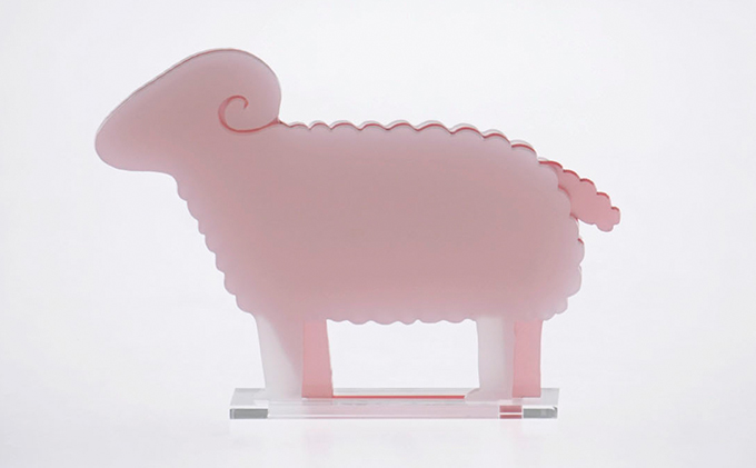 はざいくる アクリル 干支 ひつじ 置物