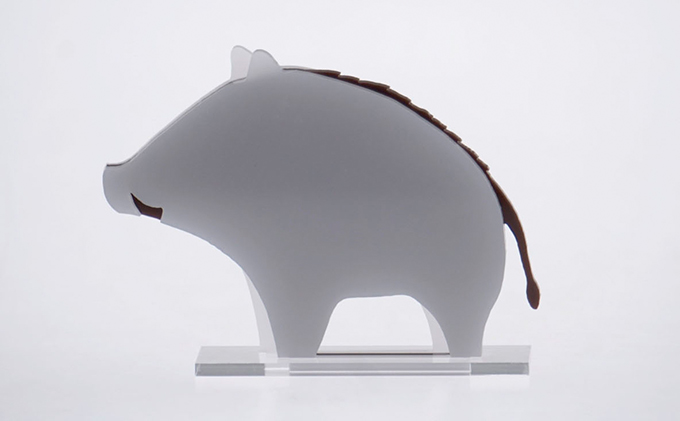 はざいくる アクリル 干支 いのしし 置物