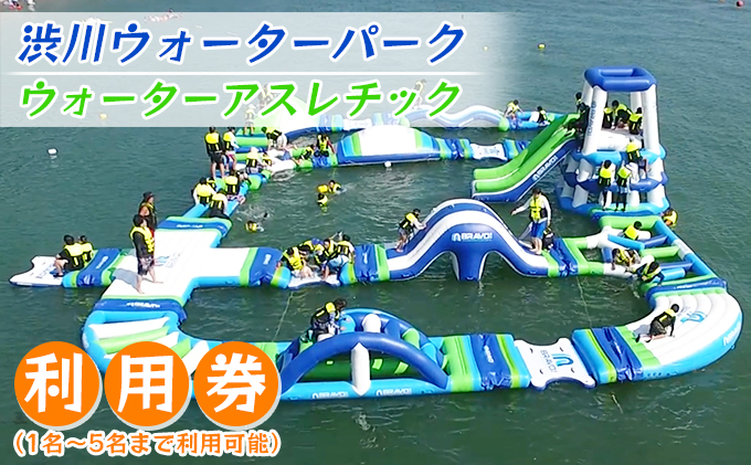 渋川ウォーターパーク ウォーター アスレチック  利用券（1名～5名まで利用可能）利用期間 2023年7月初旬～2023年8月下旬頃