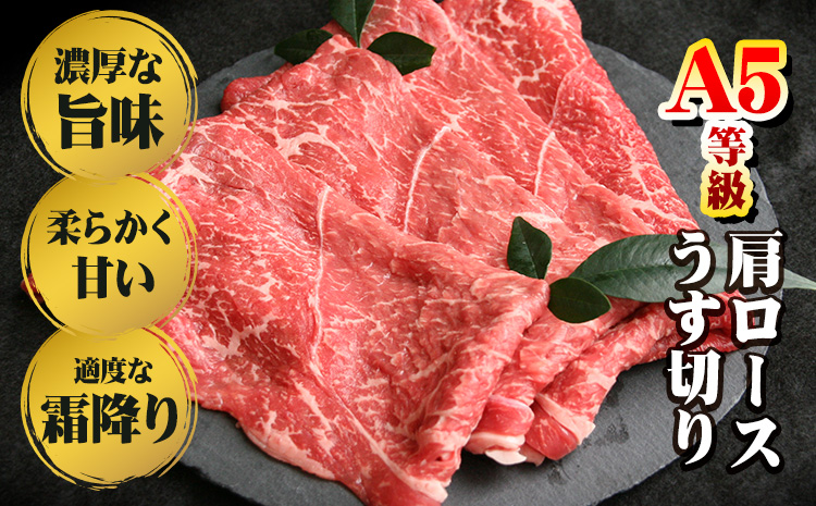 【ふるさと納税】A5等級 黒毛和牛 肩ロースうす切り 約500g 有限会社ホーティカルチャー神島《30日以内に出荷予定(土日祝除く)》岡山県 笠岡市 肩ロース しゃぶしゃぶ すき焼き【配送不可地域あり】---H-89---