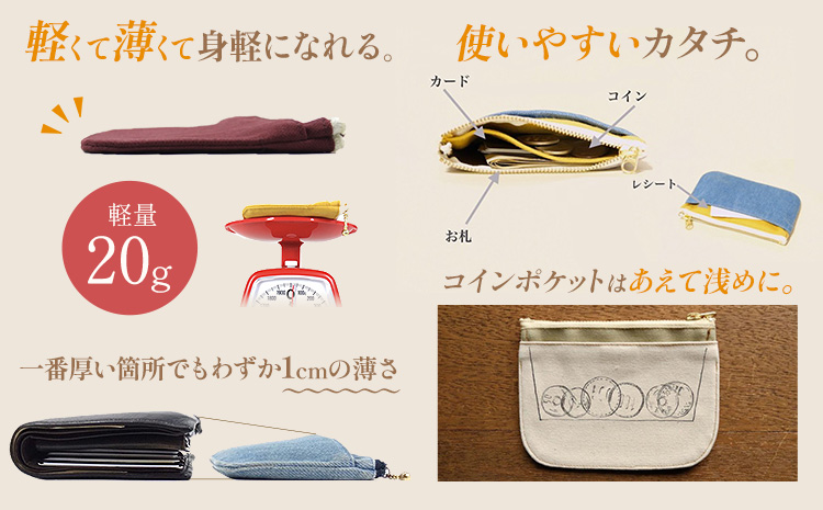 ミニ財布イロアソビ おしるこ SIRUHA 《30日以内に出荷予定(土日祝除く)》岡山県 笠岡市 財布 ミニ財布 帆布 送料無料---S-31_osiruko---