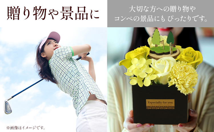 フレグランスフラワー F-07 ゴルフアレンジ タイプS フローリスト萬《30日以内に出荷予定(土日祝除く)》岡山県 笠岡市 花 贈呈品 贈り物 プレゼント インテリア ゴルフ---F-07 ---