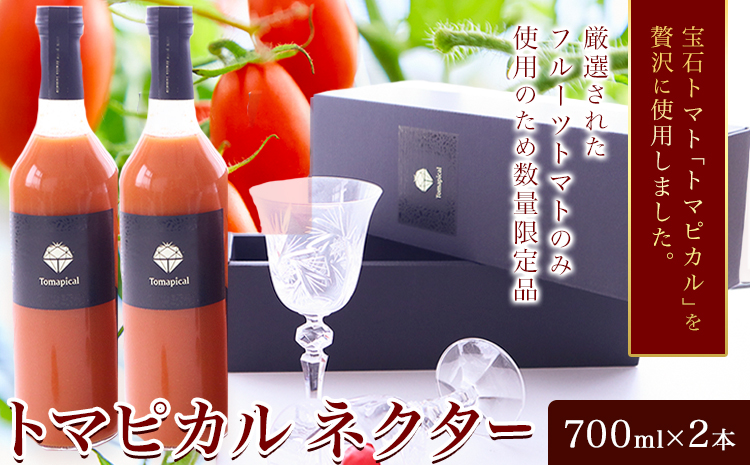 トマト ジュース トマトジュース トマピカル ネクター フルーツトマト 700ml 2本 株式会社ジェイ・イー・ティ・アグリ《30日以内に出荷予定(土日祝除く)》岡山県 笠岡市 送料無料 トマピカルネクター ソフトドリンク 野菜 野菜ジュース---J-04---