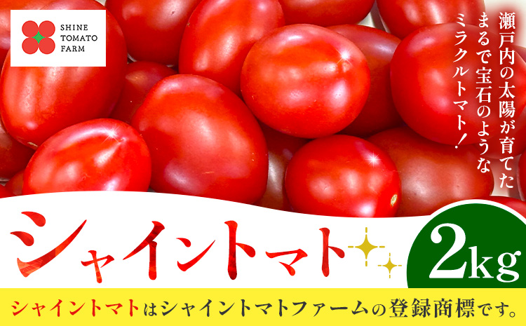 シャイントマト 2kg シャイントマトファーム《12月上旬-6月中旬頃出荷》岡山県 笠岡市 送料無料 トマト 野菜 ミニトマト【配送不可地域あり】---S-25---