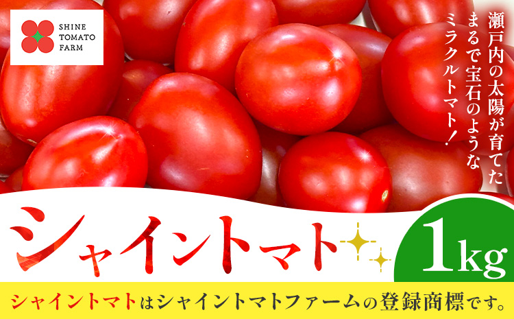 シャイントマト 1kg シャイントマトファーム《12月上旬-6月中旬頃出荷》岡山県 笠岡市 送料無料 トマト 野菜 ミニトマト【配送不可地域あり】---S-13---