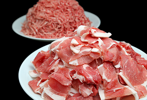 美星豚よくばりセット2kg(切り落とし500g×2袋、ミンチ500ｇ×2袋)